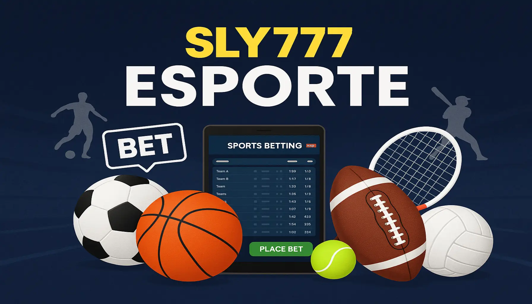 Aposte em apostas esportivas no cassino online SLY777